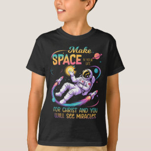 Camiseta Haz Espacio En Tu Vida Para Jesucristo Cristiano