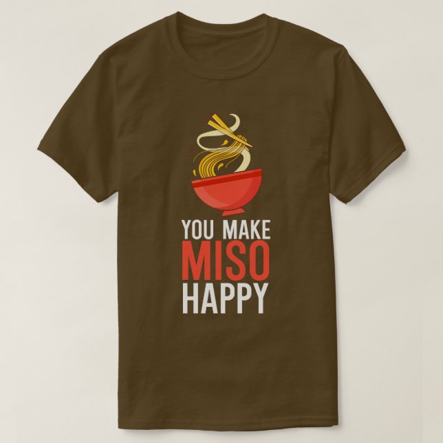 Camiseta Haz feliz a Miso (Diseño del anverso)