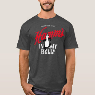 Camiseta Haz feliz tu vientre con una cerveza Hamms