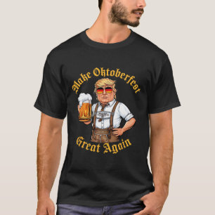 Camiseta Haz Grande Otra Vez Divertido Trump Beber Cerveza