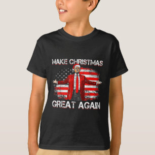 Camiseta Haz grande otra vez Santa Graciosa Trump Navidad p