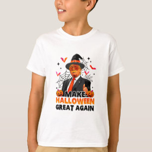 Camiseta Haz Halloween Grande Otra Vez Divertido Trump Espe