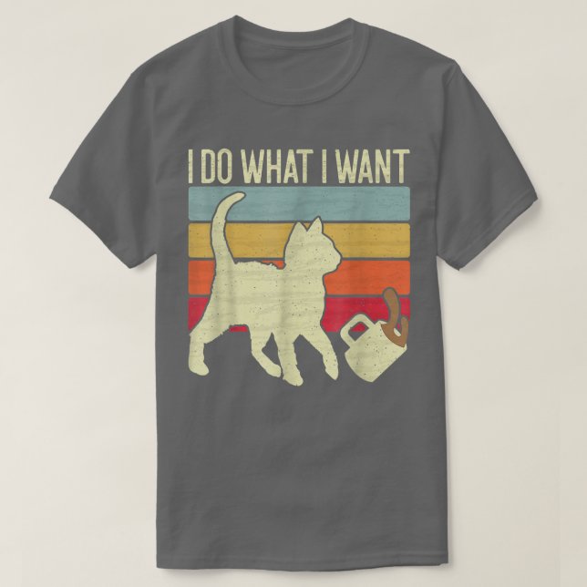 Camiseta Haz lo que quieras que el gato derrame café estilo (Diseño del anverso)