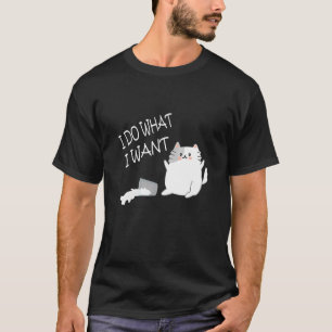 Camiseta Haz lo que quiero para la copa roja de gato negro