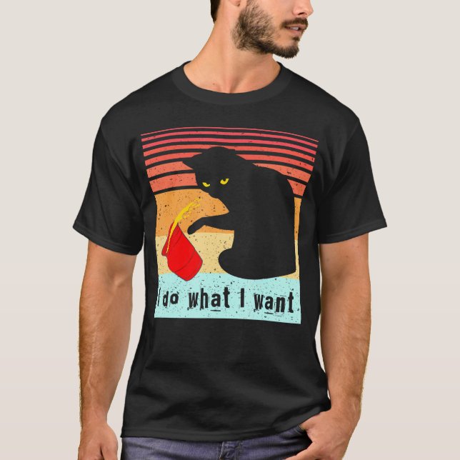 Camiseta Haz lo que quiero que sea divertido para mi gato n (Anverso)