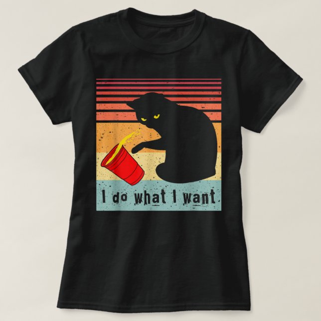 Camiseta Haz Lo Que Quiero Que Sea Gracioso La Copa Roja De (Diseño del anverso)