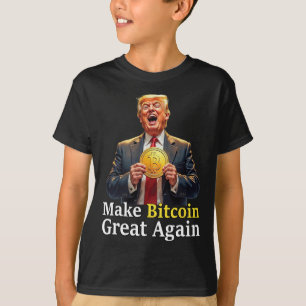 Camiseta Haz que Bitcoin sea genial de nuevo Trump Bitcoin 