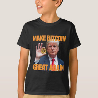 Camiseta Haz que Bitcoin sea genial otra vez Divertido Trum