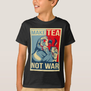 Camiseta Haz Que El Té No Sea Guerra. Herbal Buda japonés d