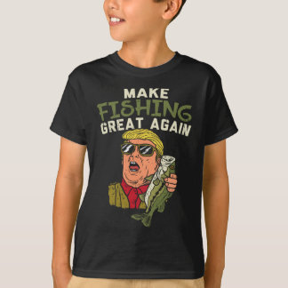 Camiseta Haz Que La Pesca Sea Grande Otra Vez Trump Funny F
