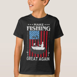 Camiseta Haz que la pesca sea grande otra vez Trump Funny F