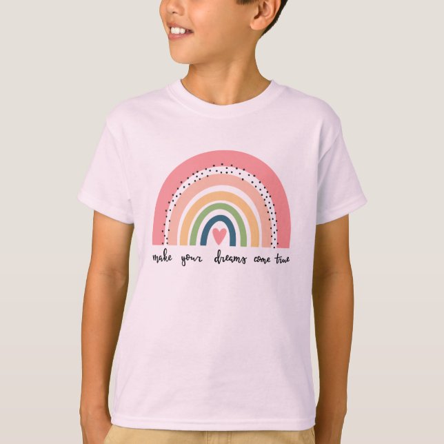 Camiseta Haz que tus sueños se vuelvan arcoiris (Anverso)