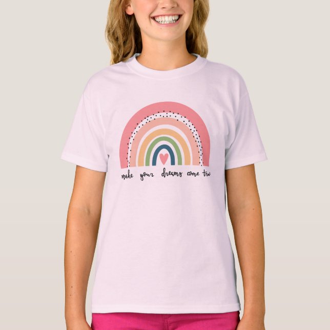 Camiseta Haz que tus sueños se vuelvan arcoiris (Anverso)