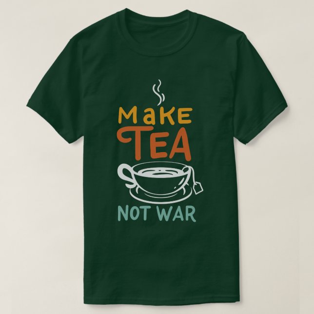Camiseta Haz té no guerra I Samurai I TeaCup I Té (2) (Diseño del anverso)
