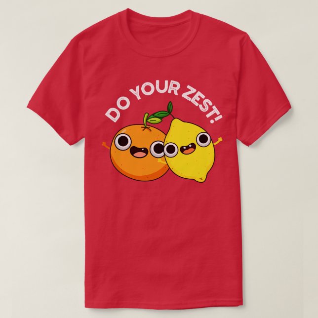 Camiseta Haz tu loco juego de cítricos con fruta (Diseño del anverso)