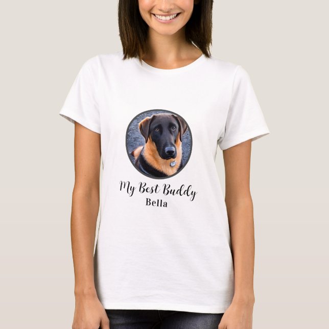 Camiseta Haz tu propia foto personalizada de My Best Buddy (Anverso)
