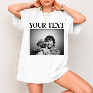 Camiseta Haz Tu Propia Foto Vintage & Texto Personalizado R