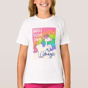 Camiseta Haz tu propia magia Cute unicornio