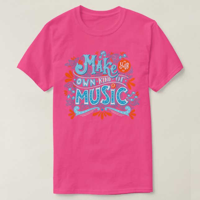 Camiseta Haz tu propia música (Diseño del anverso)