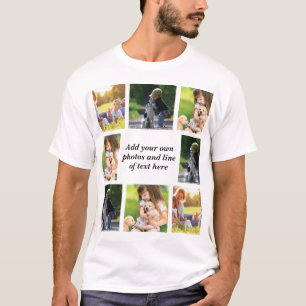 Camiseta Haz tu propio collage de fotos y texto