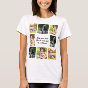Camiseta Haz tu propio collage de fotos y texto