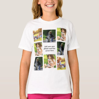 Camiseta Haz tu propio collage de fotos y texto