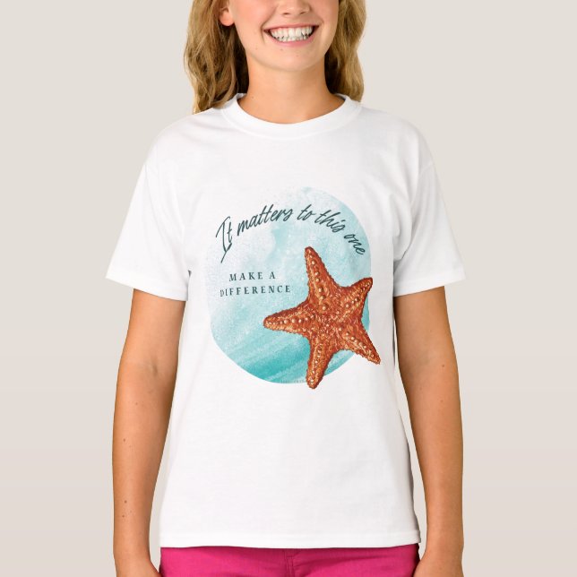 Camiseta Haz Una Diferencia, Historia De Starfish. (Anverso)