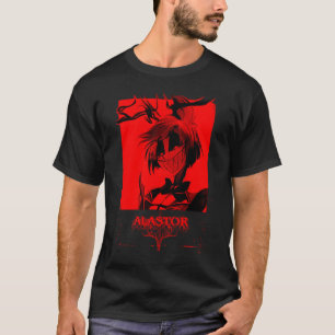 Camiseta Hazbin Hotel Alastor Radio Demon Todo Rojo Arte Os