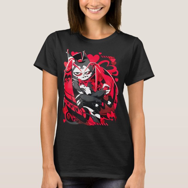 Camiseta Hazbin Hotel Funny Character Personalizado Tees gr (Anverso)