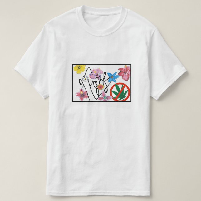 Camiseta Haze Flower T-Shirt Straight Logobox (Diseño del anverso)