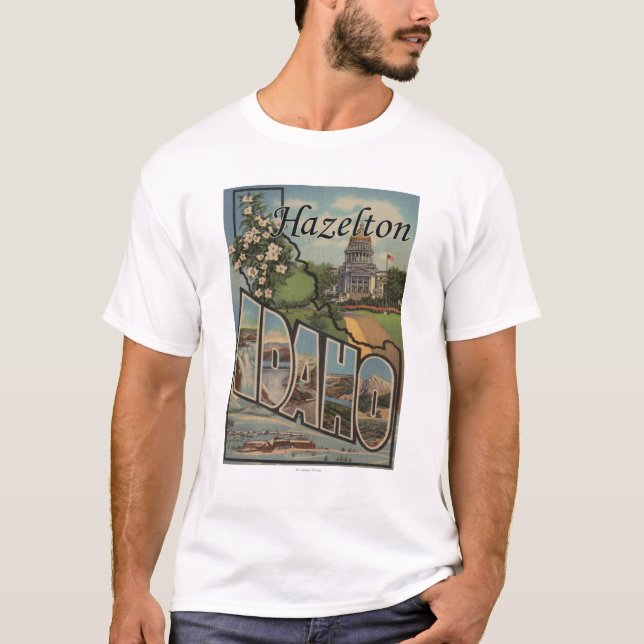 Camiseta Hazelton, Idaho - escenas grandes de la letra (Anverso)