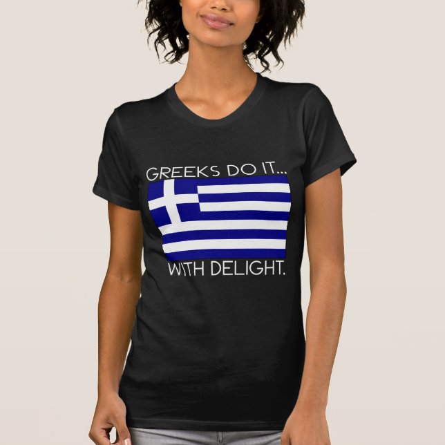 Camiseta Hazlo griego... con deleite (Anverso)