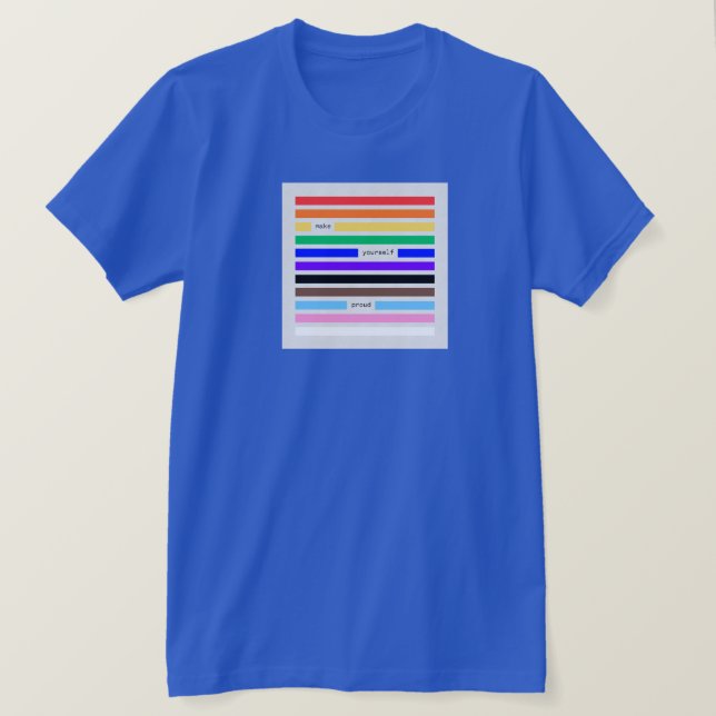 Camiseta Hazte Orgulloso Redacción Arcoíris Orgullo 2026 (Anverso del diseño)