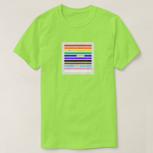 Camiseta Hazte Orgulloso Redacción Arcoíris Orgullo 2026 (Diseño del anverso)