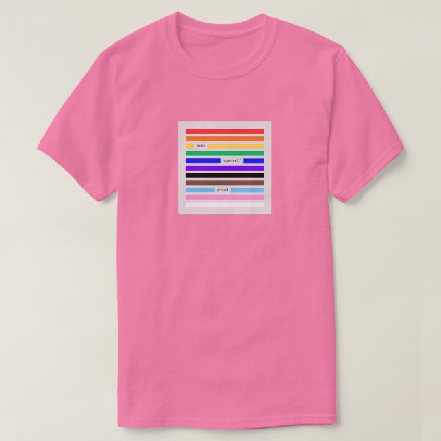 Camiseta Hazte Orgulloso Redacción Arcoíris Orgullo 2026 (Diseño del anverso)