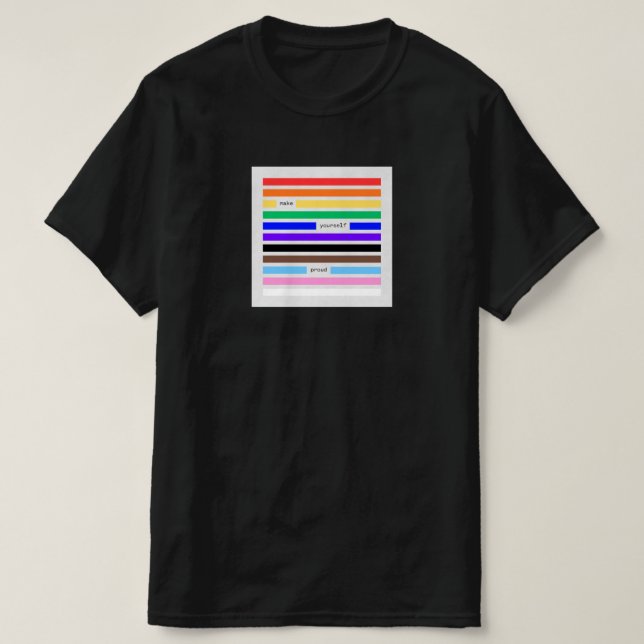 Camiseta Hazte Orgulloso Redacción Arcoíris Orgullo 2026 (Diseño del anverso)