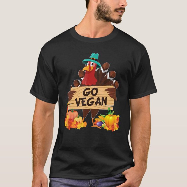 Camiseta Hazte Vegano Estoy Agradecido Por Los Vegetarianos (Anverso)