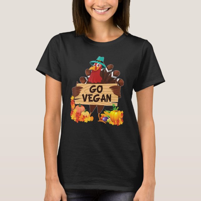 Camiseta Hazte Vegano Estoy Agradecido Por Los Vegetarianos (Anverso)