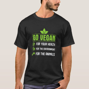 Camiseta Hazte Vegano Por Tu Salud Por El Medio Ambiente Po
