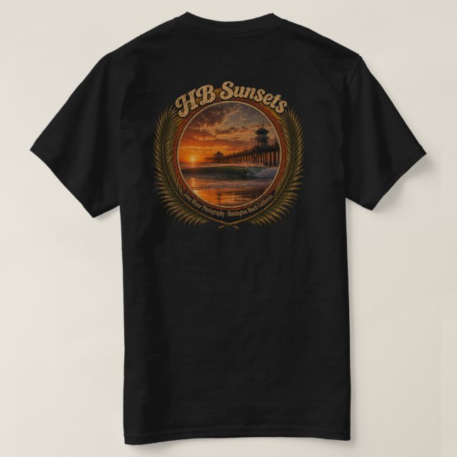 Camiseta HB Sunsets (Hombres)  (Reverso del diseño)