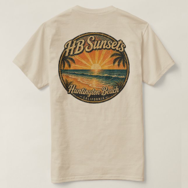 Camiseta Hb Sunsets (Hombres)  (Reverso del diseño)
