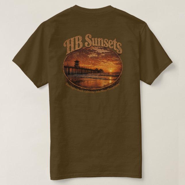 Camiseta HB Sunsets (Hombres)   (Reverso del diseño)