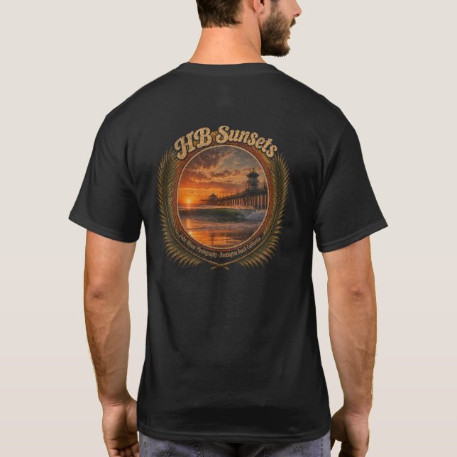 Camiseta HB Sunsets Surf  (Reverso)