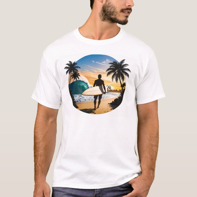 Camiseta HB Surf & Sunsets T Shirts  (Anverso)