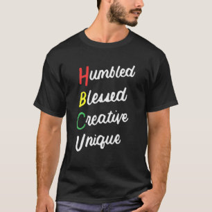 Camiseta HBCU African Humillado Bendecido Creativo Único Ne