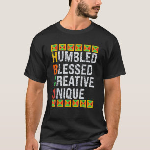 Camiseta Hbcu Africano Humildemente Bendecido Creativo Únic