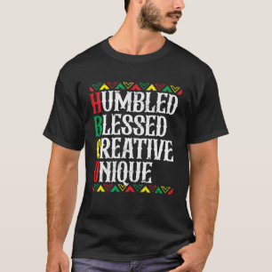 Camiseta HBCU bendecida creativa Af histórica