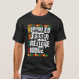 Camiseta HBCU bendecida creativa universidad afro única