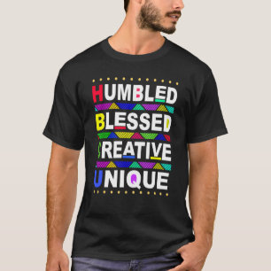 Camiseta HBCU bendecida historia creativa única