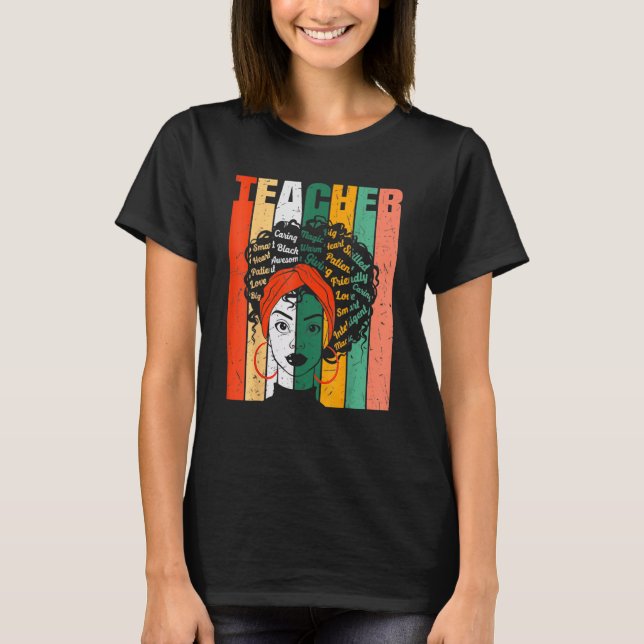 Camiseta HBCU Black History Month African American Awesome  (Anverso)